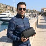 Tommy Hilfiger Black Mens Clutch Leather Bag Gift Box Mercedes Benz Edition | Watches Prime