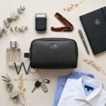 Tommy Hilfiger Black Mens Clutch Leather Bag Gift Box Mercedes Benz Edition | Watches Prime
