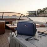 Tommy Hilfiger Blue Mens Clutch Leather Bag Gift Box Mercedes Benz Edition | Watches Prime