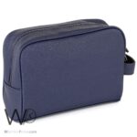 Tommy Hilfiger Blue Mens Clutch Leather Bag Gift Box Mercedes Benz Edition | Watches Prime