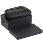 Tommy Hilfiger Leather Mens Clutch Black Bag Gift Box Patterned Logo | Watches Prime