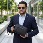 Tommy Hilfiger Leather Mens Clutch Black Bag Gift Box Patterned Logo | Watches Prime