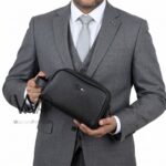 Tommy Hilfiger Mens Clutch Black Bag Gift Box Mercedes Benz Edition | Watches Prime