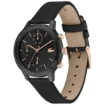 Lacoste Women's 12.12 Black Leather Watch | Watches Prime Lacoste Women's 12.12 Black Leather Watch | Watches Prime