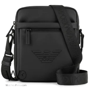 HUGO Black Technical Waist Bag | Red Logo | Watches Prime