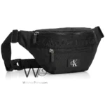 CK Men's Black Nylon Logo Waist Bag | Watches Prime