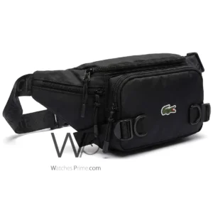 Lacoste Men's Grey Triple Zip Waist Bag | Watches Prime