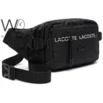 شنطة وسط لاكوست رجالي - أسود 4 سحاب | واتشز برايم