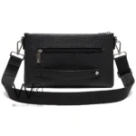 Lacoste Black Piqué Crossbody Bag & Clutch | Watches Prime
