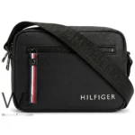Tommy Hilfiger Men's Black Crossbody Bag | Watches Prime