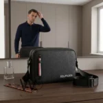 Tommy Hilfiger Men's Black Crossbody Bag | Watches Prime