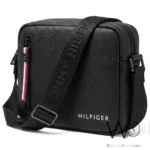 Tommy Hilfiger Men's Black Crossbody Bag | Watches Prime