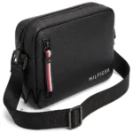 Tommy Hilfiger Men's Black Crossbody Bag | Watches Prime