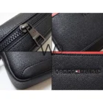 Tommy Hilfiger Black Pebbled Crossbody Bag | Watches Prime
