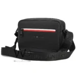 Tommy Hilfiger Black Pebbled Crossbody Bag | Watches Prime