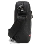 Tommy Hilfiger Black Pebbled Monogram Bag | Watches Prime