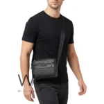 Tommy Hilfiger Men's Pebbled Crossbody Bag | Watches Prime