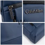 Calvin Klein Blue Matte Tech Crossbody Bag | Watches Prime