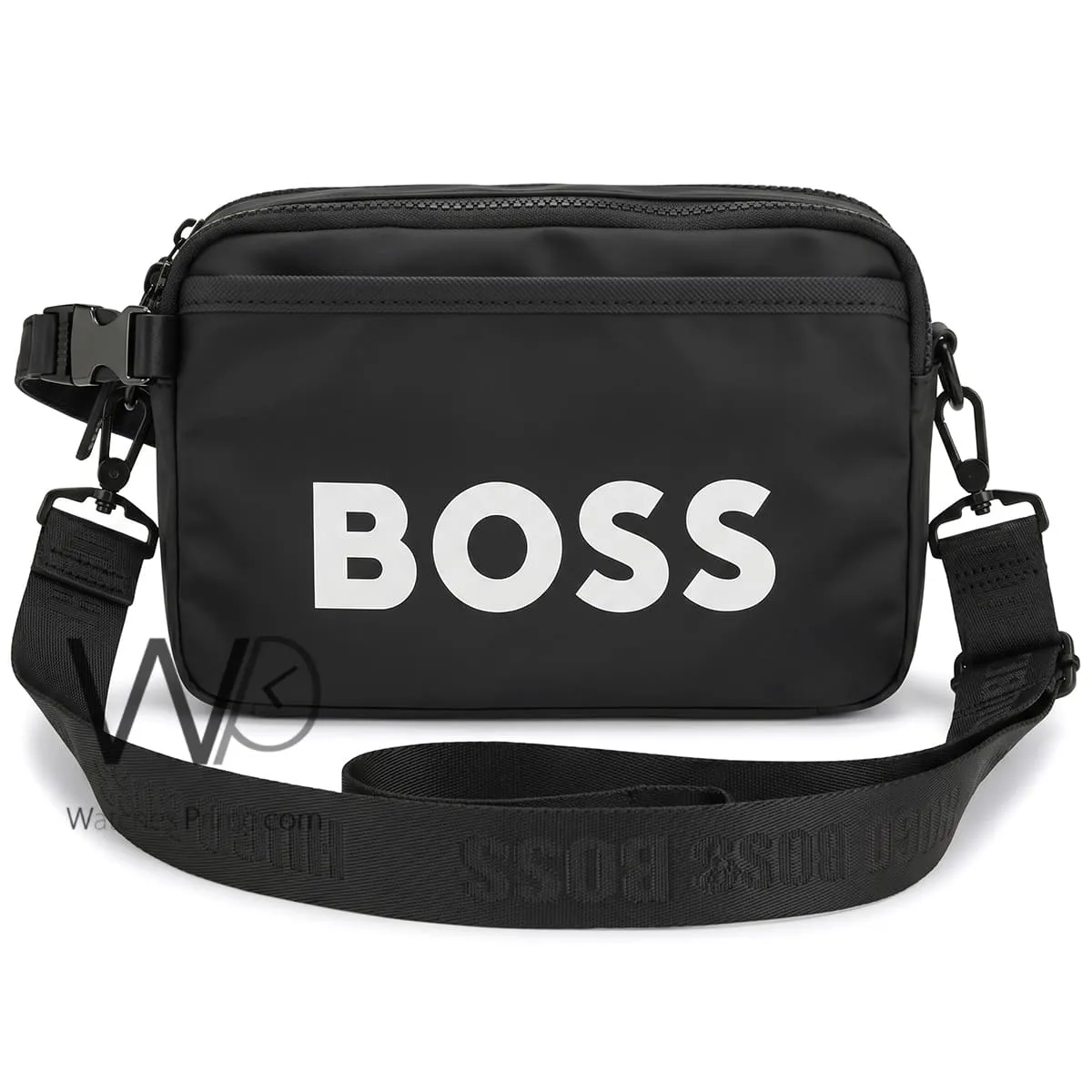 BOSS Black Compact Multi-Zip Crossbody Bag | Watches Prime BOSS Black Compact Multi-Zip Crossbody Bag | Watches Prime