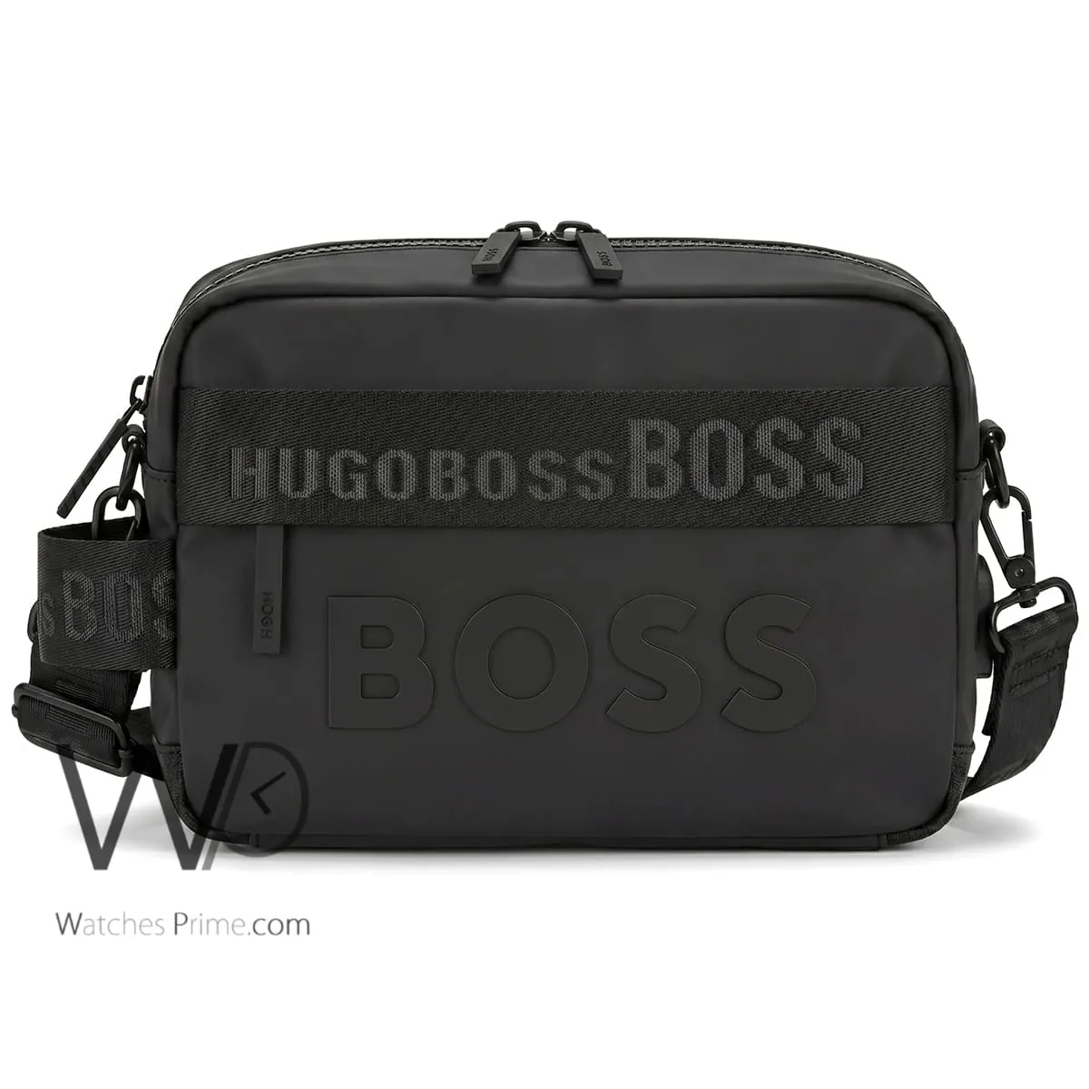 شنطة كروس بوس BOSS رجالي سوداء بسوستة | واتشز برايم شنطة كروس بوس BOSS رجالي سوداء بسوستة | واتشز برايم