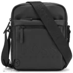 BOSS Black Matte Messenger Crossbody Bag | Watches Prime