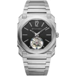 Bvlgari Men's Octo Black Dial Watch | Watches Prime