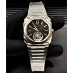 Bvlgari Men's Octo Black Dial Watch | Watches Prime