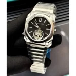 Bvlgari Men's Octo Black Dial Watch | Watches Prime