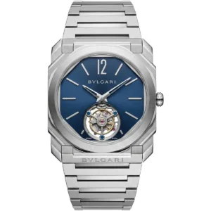 ساعة بلغاري Bvlgari رجالي أوكتو Octo بميناء أزرق