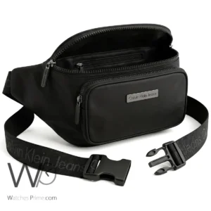 CK Men's Black Nylon Logo Waist Bag | Watches Prime