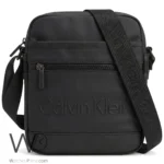 Calvin Klein Men's Black Vertical Crossbody Bag | Watches Prime