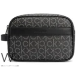 Calvin Klein Grey Monogram Pouch Bag | Watches Prime