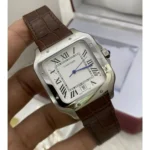 Cartier Men's White Dial Square Watch | Watches Prime