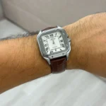 Cartier Men's White Dial Square Watch | Watches Prime