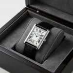 Cartier Men's Rectangular Silver Watch | Watches Prime Cartier Men's Rectangular Silver Watch | Watches Prime