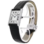 Cartier Men's Rectangular Silver Watch | Watches Prime Cartier Men's Rectangular Silver Watch | Watches Prime