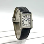 Cartier Men's Rectangular Silver Watch | Watches Prime Cartier Men's Rectangular Silver Watch | Watches Prime