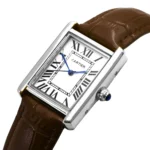 ساعة كارتير Cartier رجالي جلد بني كلاسيك | واتشز برايم ساعة كارتير Cartier رجالي جلد بني كلاسيك | واتشز برايم