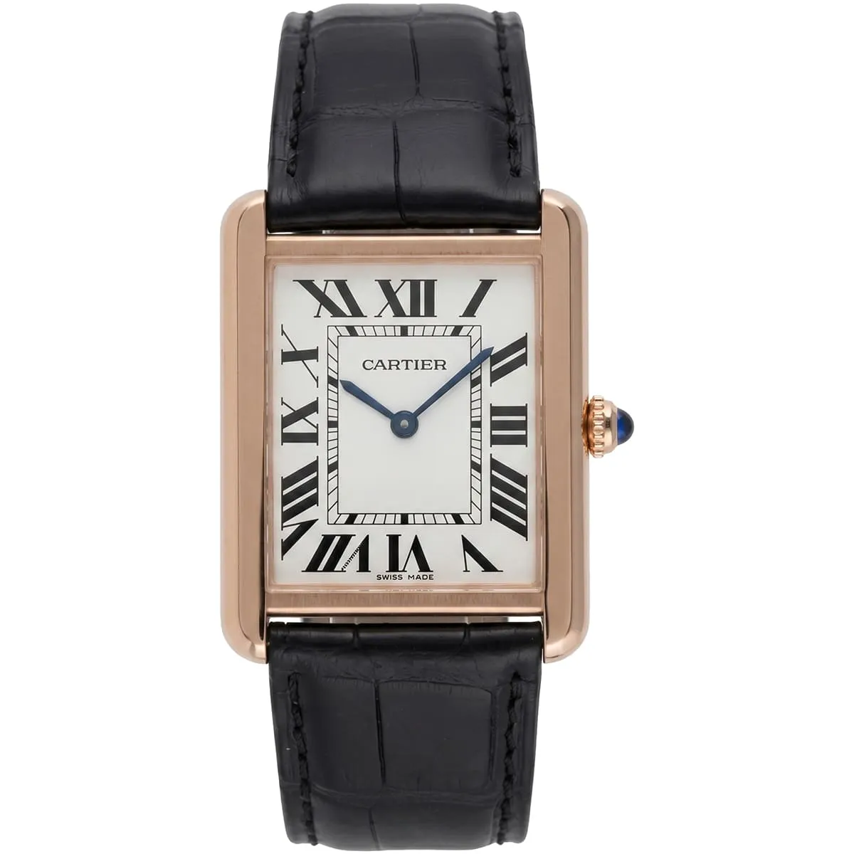 ساعة كارتييه Cartier رجالي ذهبي مستطيلة | واتشز برايم ساعة كارتييه Cartier رجالي ذهبي مستطيلة | واتشز برايم