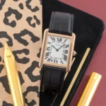 ساعة كارتييه Cartier رجالي ذهبي مستطيلة | واتشز برايم ساعة كارتييه Cartier رجالي ذهبي مستطيلة | واتشز برايم
