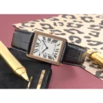 ساعة كارتييه Cartier رجالي ذهبي مستطيلة | واتشز برايم ساعة كارتييه Cartier رجالي ذهبي مستطيلة | واتشز برايم