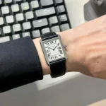 ساعة كارتييه Cartier رجالي مستطيلة فضي | واتشز برايم ساعة كارتييه Cartier رجالي مستطيلة فضي | واتشز برايم