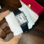 ساعة كارتييه Cartier رجالي مستطيلة فضي | واتشز برايم ساعة كارتييه Cartier رجالي مستطيلة فضي | واتشز برايم