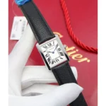 ساعة كارتييه Cartier رجالي مستطيلة فضي | واتشز برايم ساعة كارتييه Cartier رجالي مستطيلة فضي | واتشز برايم
