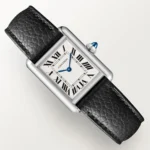 ساعة كارتييه Cartier رجالي مستطيلة فضي | واتشز برايم ساعة كارتييه Cartier رجالي مستطيلة فضي | واتشز برايم