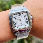 Cartier Men's Square White Dial Watch | Watches Prime