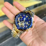 Casio Edifice EFR-554 Men's Blue Gold Watch | Watches Prime