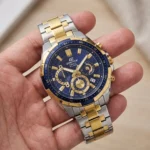 Casio Edifice EFR-554 Men's Blue Gold Watch | Watches Prime