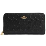 COACH Women's Black Signature Zip Wallet F53834 | Watches Prime COACH Women's Black Signature Zip Wallet F53834 | Watches Prime