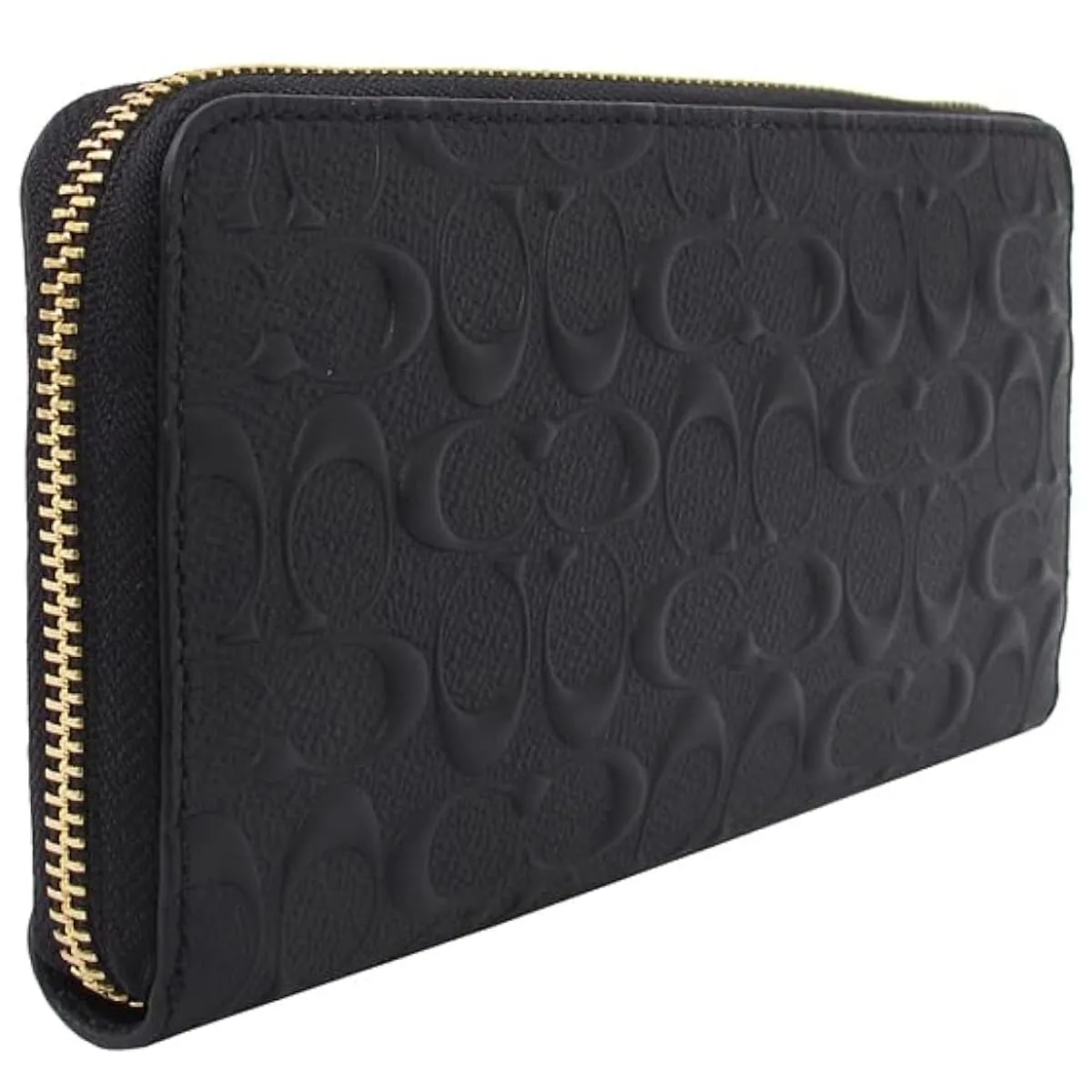 COACH Women's Black Signature Zip Wallet F53834 | Watches Prime COACH Women's Black Signature Zip Wallet F53834 | Watches Prime